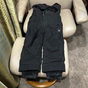Spyder waterproof/windproof ski bibs kids medium